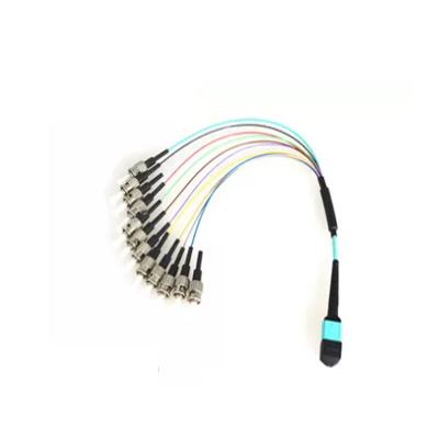 MPO MTP To ST Fiber Optic Patch Cord 50/125 OM3 OM4 10G 40G 100G 200G