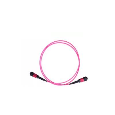 MPO To MPO 12Fiber Multimode OM4 50/125 Ribbon Fiber Optical Patch Cord