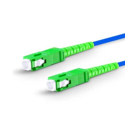 SC/APC To SC/APC Simplex OS2 Single Mode Indoor Armored PVC 3.0mm Fiber Optic Patch Cable